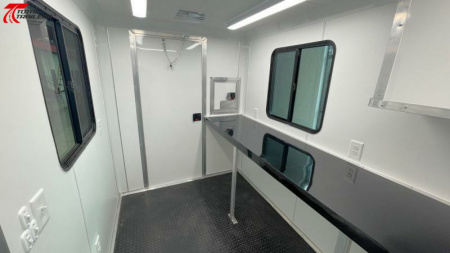 New 6x10 Office Trailer w/ AC, Desk, Cabinets