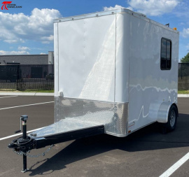 New 6x10 Office Trailer w/ AC, Desk, Cabinets