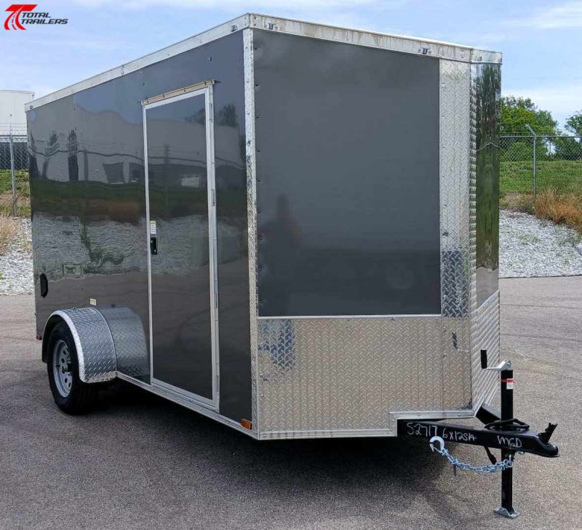New 6x12 V-Nose Cargo Trailer (78" Interior) Cargo / Enclosed Trailer, .080 Exterior