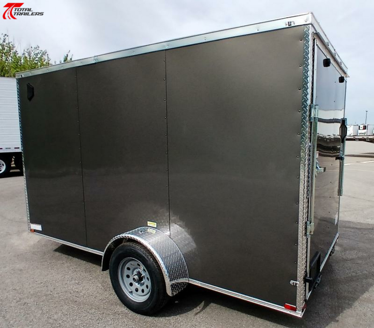 New 6x12 V-Nose Cargo Trailer (78" Interior) Cargo / Enclosed Trailer, .080 Exterior