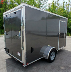 New 6x12 V-Nose Cargo Trailer (78" Interior) Cargo / Enclosed Trailer, .080 Exterior