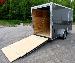 New 6x12 V-Nose Cargo Trailer (78" Interior) Cargo / Enclosed Trailer, .080 Exterior
