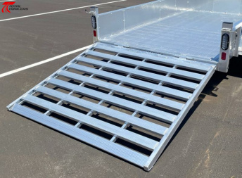 New Black Rhino 6 x 10 Aluminum Utility Trailer w/ Solid Sides, Spare Tire, Torsion Axle