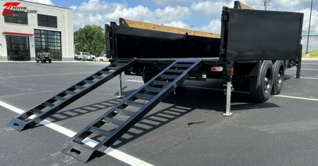 New Diamond C 16' Gooseneck Dump Trailer 18,000LB, Pacesetter, 7GA, Hydraulic Jack, 17.5" Tires