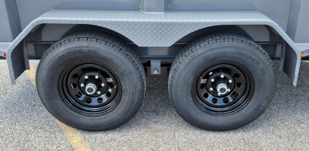 New Diamond C 6.5' x 12' Dump Trailer 9,890LB, 24" Sides, Spare Tire