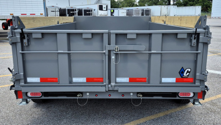 New Diamond C 6.5' x 12' Dump Trailer 9,890LB, 24" Sides, Spare Tire