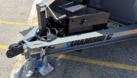 New Diamond C 6.5' x 12' Dump Trailer 9,890LB, 24" Sides, Spare Tire