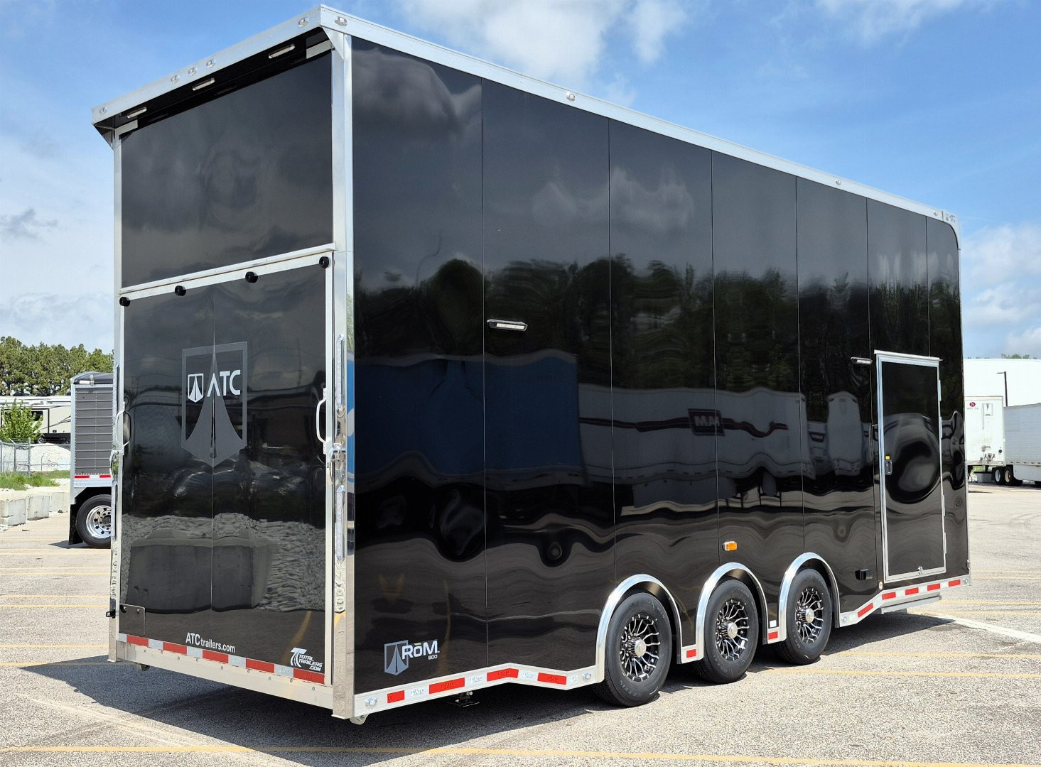 New ATC ROM 800 8.5x26 Aluminum Stacker Trailer