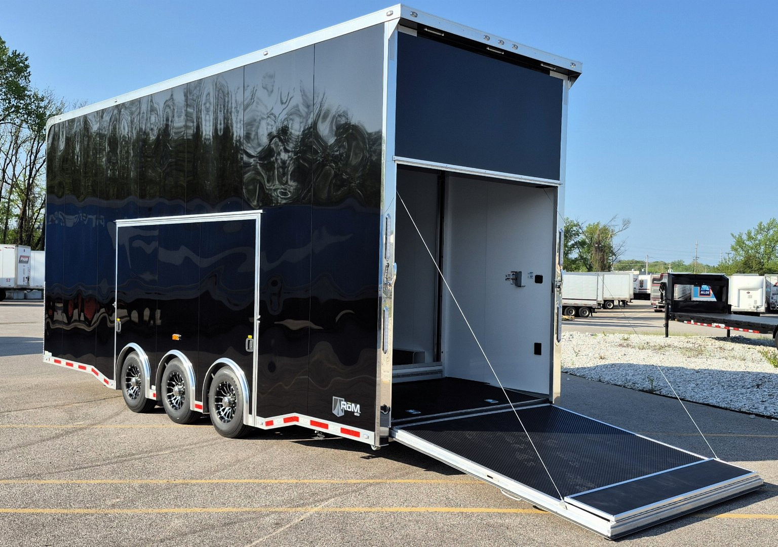 New ATC ROM 800 8.5x26 Aluminum Stacker Trailer