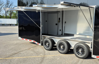 New ATC ROM 800 8.5x26 Aluminum Stacker Trailer