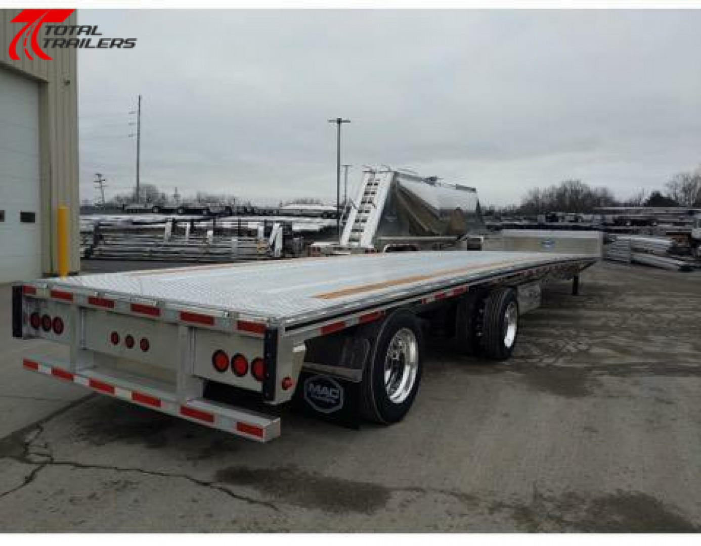 New $1650/Month 2025 MAC 53' Aluminum Drop Deck Semi Trailer - Sale or Rent to Own