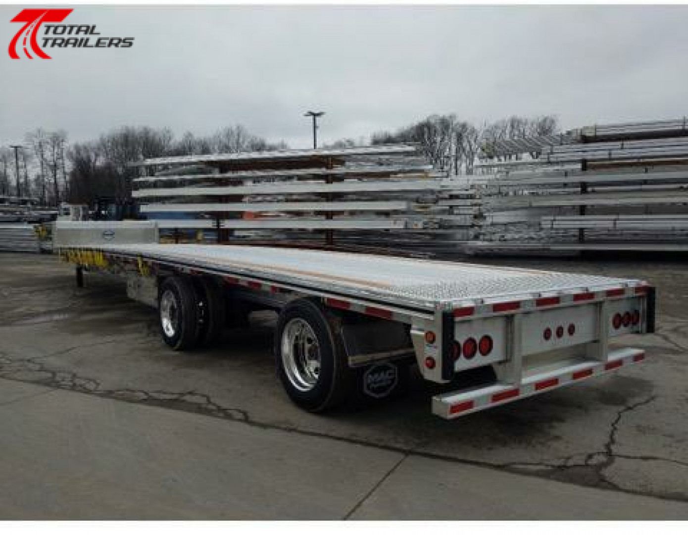 New $1650/Month 2025 MAC 53' Aluminum Drop Deck Semi Trailer - Sale or Rent to Own