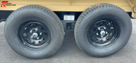 New Horizon Trailers 10' Dump Trailer 7630LB, 18" Sides, Tarp, Ramps, Spare Tire