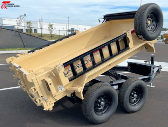 New Horizon Trailers 10' Dump Trailer 7630LB, 18" Sides, Tarp, Ramps, Spare Tire