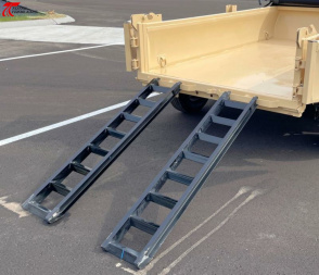 New Horizon Trailers 10' Dump Trailer 7630LB, 18" Sides, Tarp, Ramps, Spare Tire