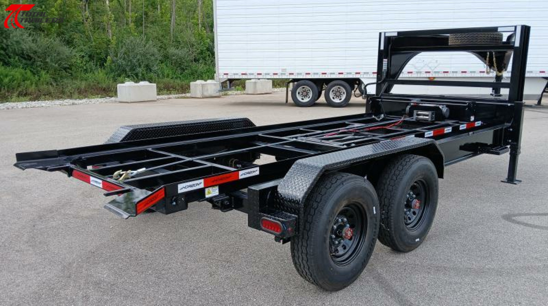 New Horizon Trailers 16' Roll Off Dump Trailer 17,920LB w/ 3Bins, Spare Tire