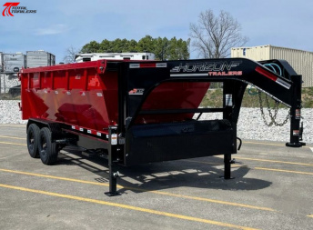New Horizon Trailers 16' Roll Off Dump Trailer 17,920LB w/ 2Bins, Spare Tire