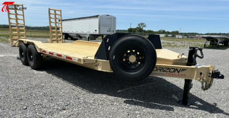 New Horizon Trailers 102" Wide 22' Long Equipment Trailer 15,260LB, 14 Ply, Drive Over Fenders