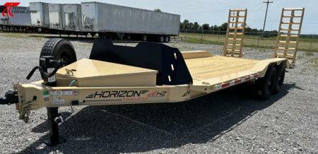 New Horizon Trailers 102" Wide 22' Long Equipment Trailer 15,260LB, 14 Ply, Drive Over Fenders