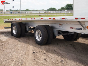 New $1200/Month 2024 53' Aluminum Flatbed Semi Trailer Sale or Rent to Own