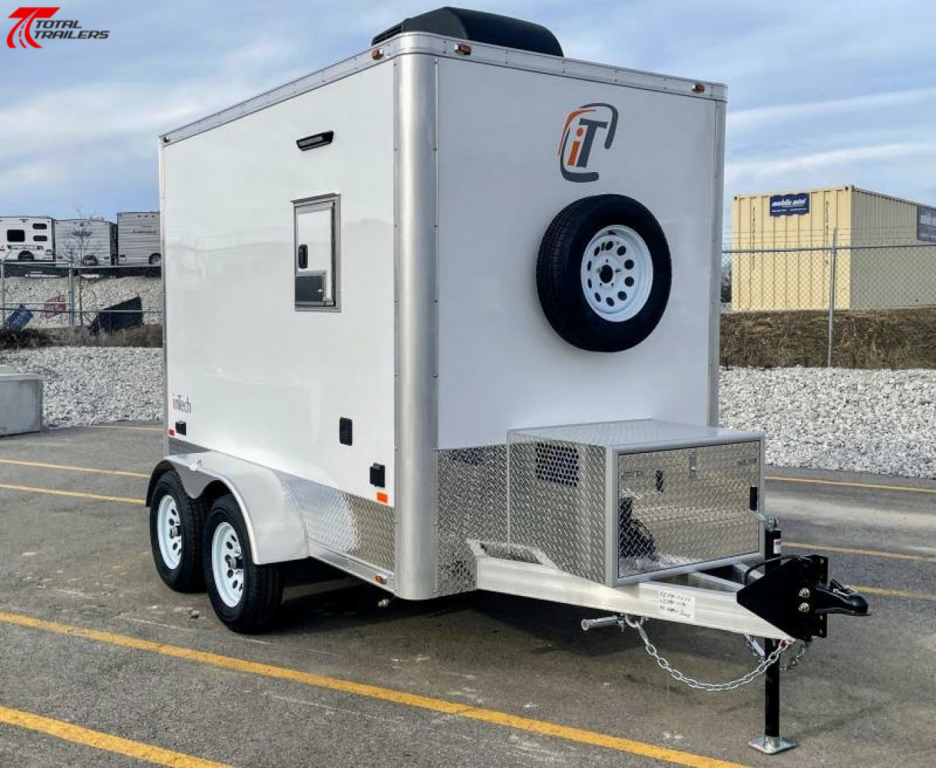New Intech 6x10 Aluminum Fiber Optic Splicing Trailer w/ Generator