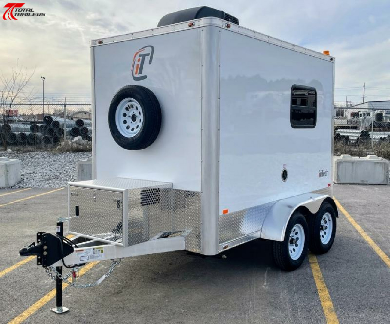 New Intech 6x10 Aluminum Fiber Optic Splicing Trailer w/ Generator