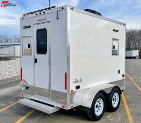 New Intech 6x10 Aluminum Fiber Optic Splicing Trailer w/ Generator