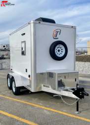 New Intech 6x10 Aluminum Fiber Optic Splicing Trailer w/ Generator