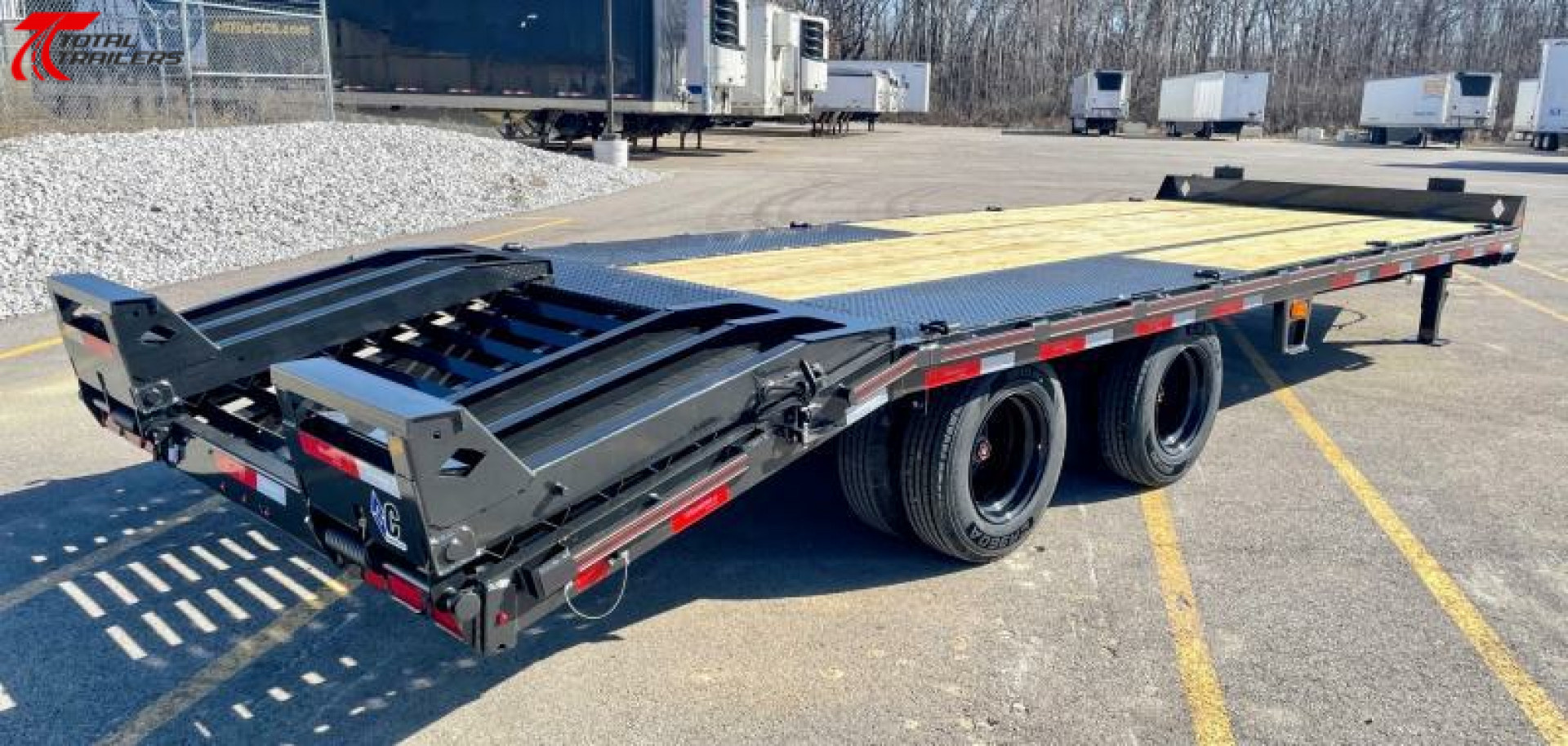 New CLEARANCE Diamond C Trailers PX212-25' 25,900lb (GVWR) Pintle/Tag Flatbed Trailer