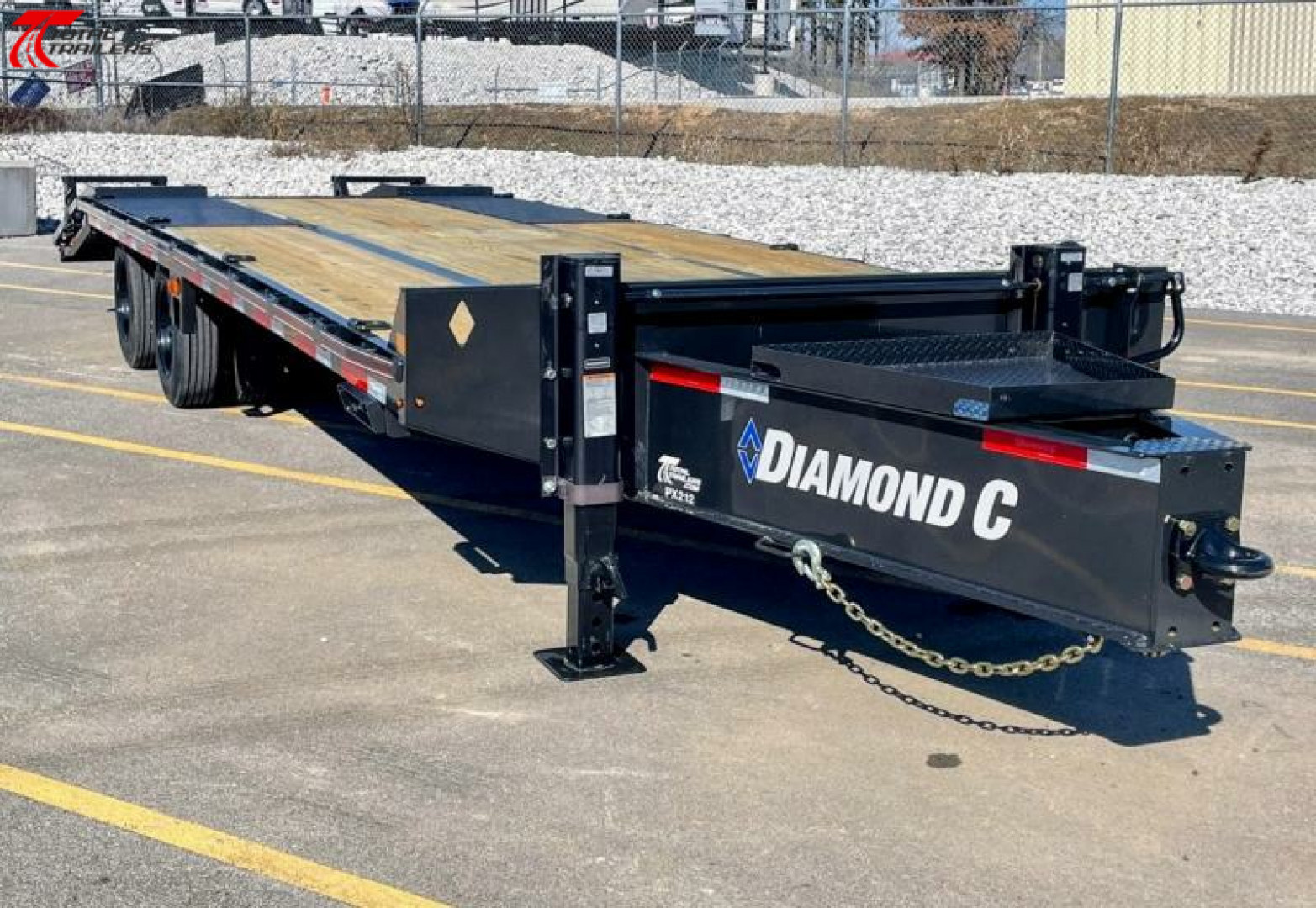 New CLEARANCE Diamond C Trailers PX212-25' 25,900lb (GVWR) Pintle/Tag Flatbed Trailer