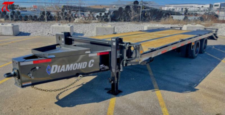 New CLEARANCE Diamond C Trailers PX212-25' 25,900lb (GVWR) Pintle/Tag Flatbed Trailer