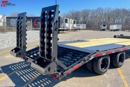 New CLEARANCE Diamond C Trailers PX212-25' 25,900lb (GVWR) Pintle/Tag Flatbed Trailer