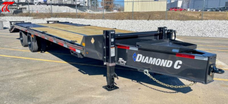 New CLEARANCE Diamond C Trailers PX212-25' 25,900lb (GVWR) Pintle/Tag Flatbed Trailer