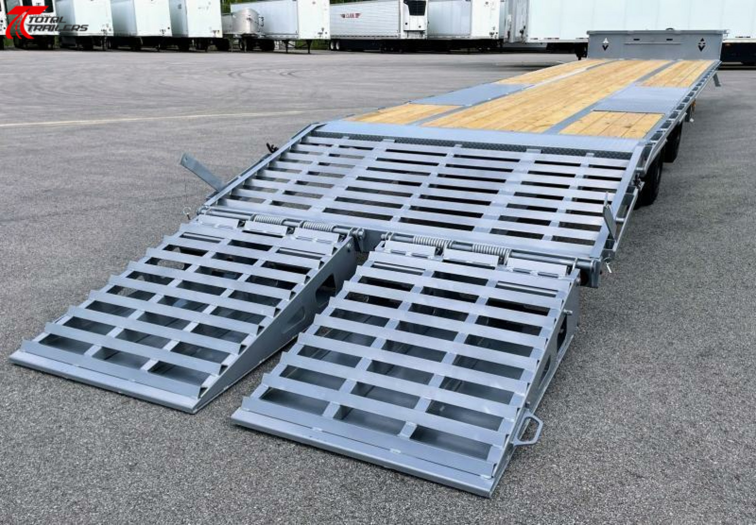 New (CLEARANCE) Diamond C Trailers SDX212 - 50' 25,900lb (GVWR) Max Ramps, Air-Ride, EOH Brakes Step Deck Flatbed Trailer