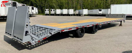 New (CLEARANCE) Diamond C Trailers SDX212 - 50' 25,900lb (GVWR) Max Ramps, Air-Ride, EOH Brakes Step Deck Flatbed Trailer