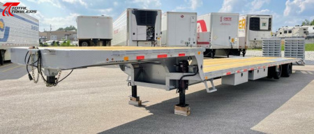New (CLEARANCE) Diamond C Trailers SDX212 - 50' 25,900lb (GVWR) Max Ramps, Air-Ride, EOH Brakes Step Deck Flatbed Trailer