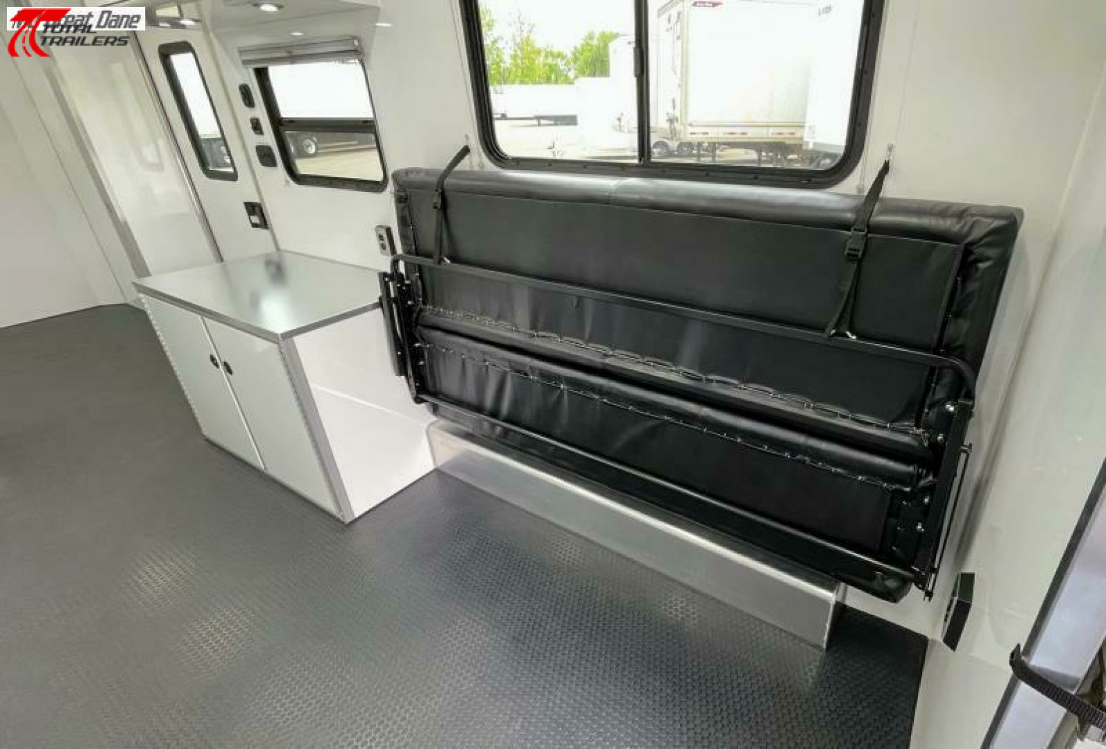 New 28' (2) Room Aluminum Office / Medical Trailer w/ Bathroom, Generator, AC, Heat