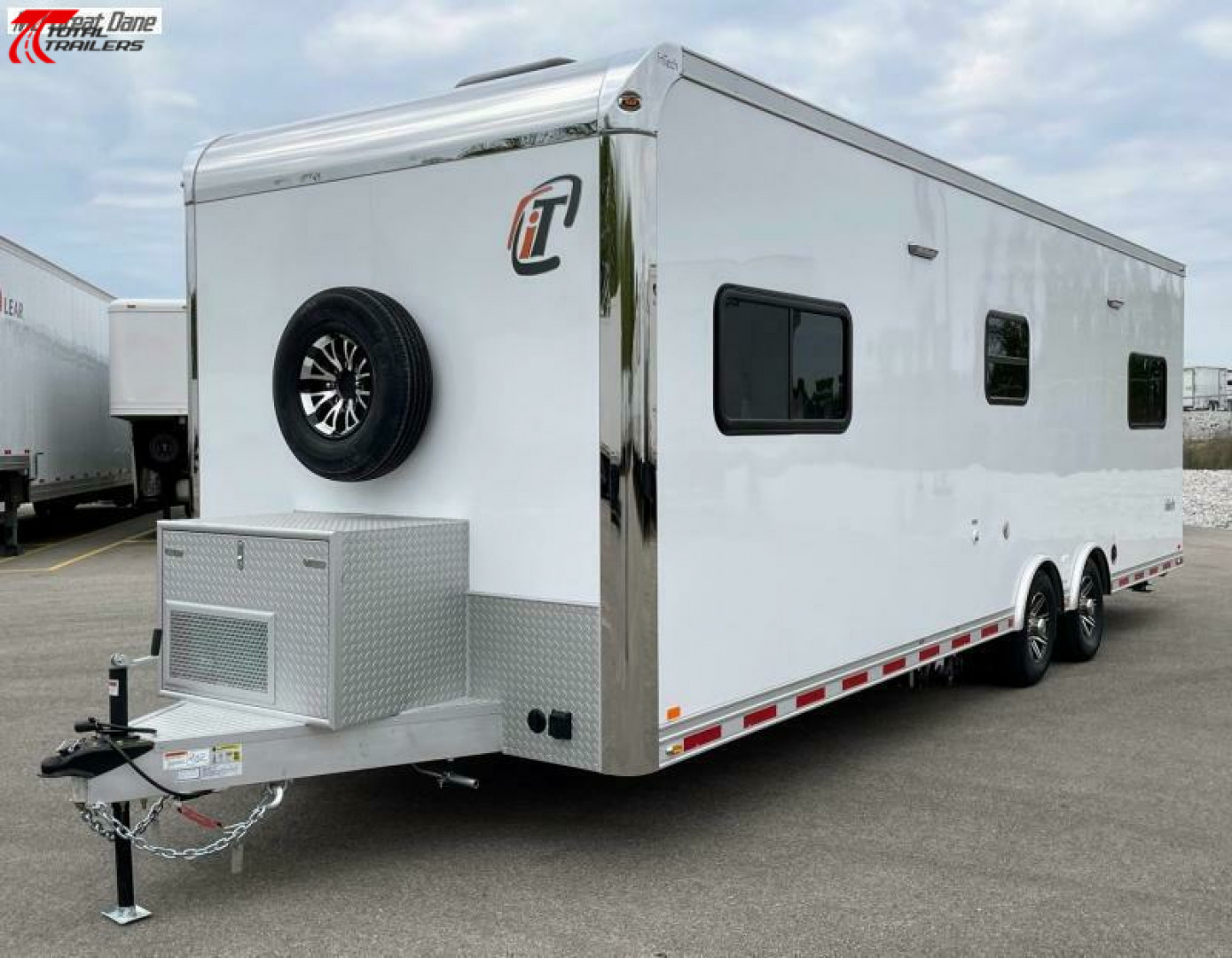 New 28' (2) Room Aluminum Office / Medical Trailer w/ Bathroom, Generator, AC, Heat