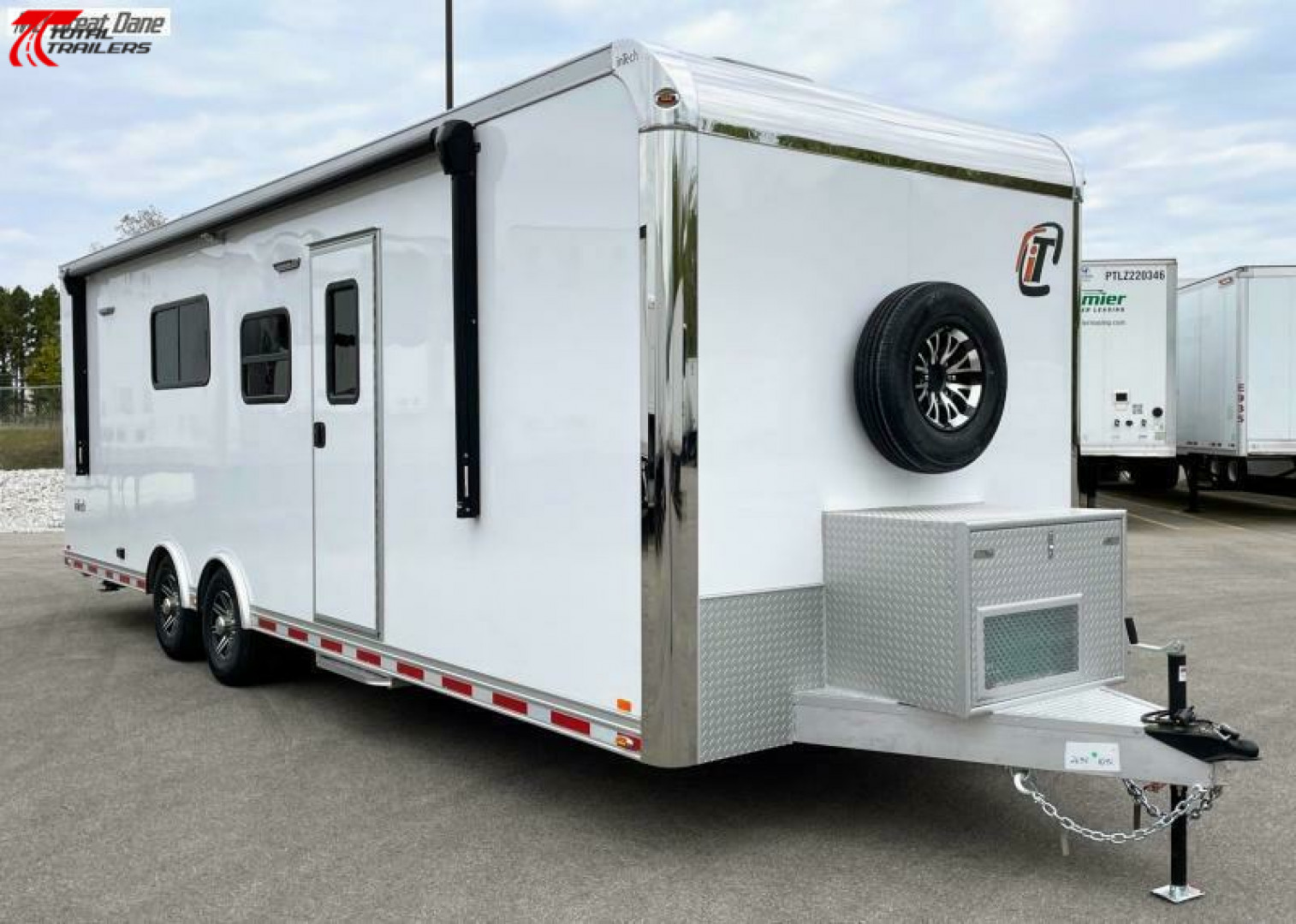 New 28' (2) Room Aluminum Office / Medical Trailer w/ Bathroom, Generator, AC, Heat