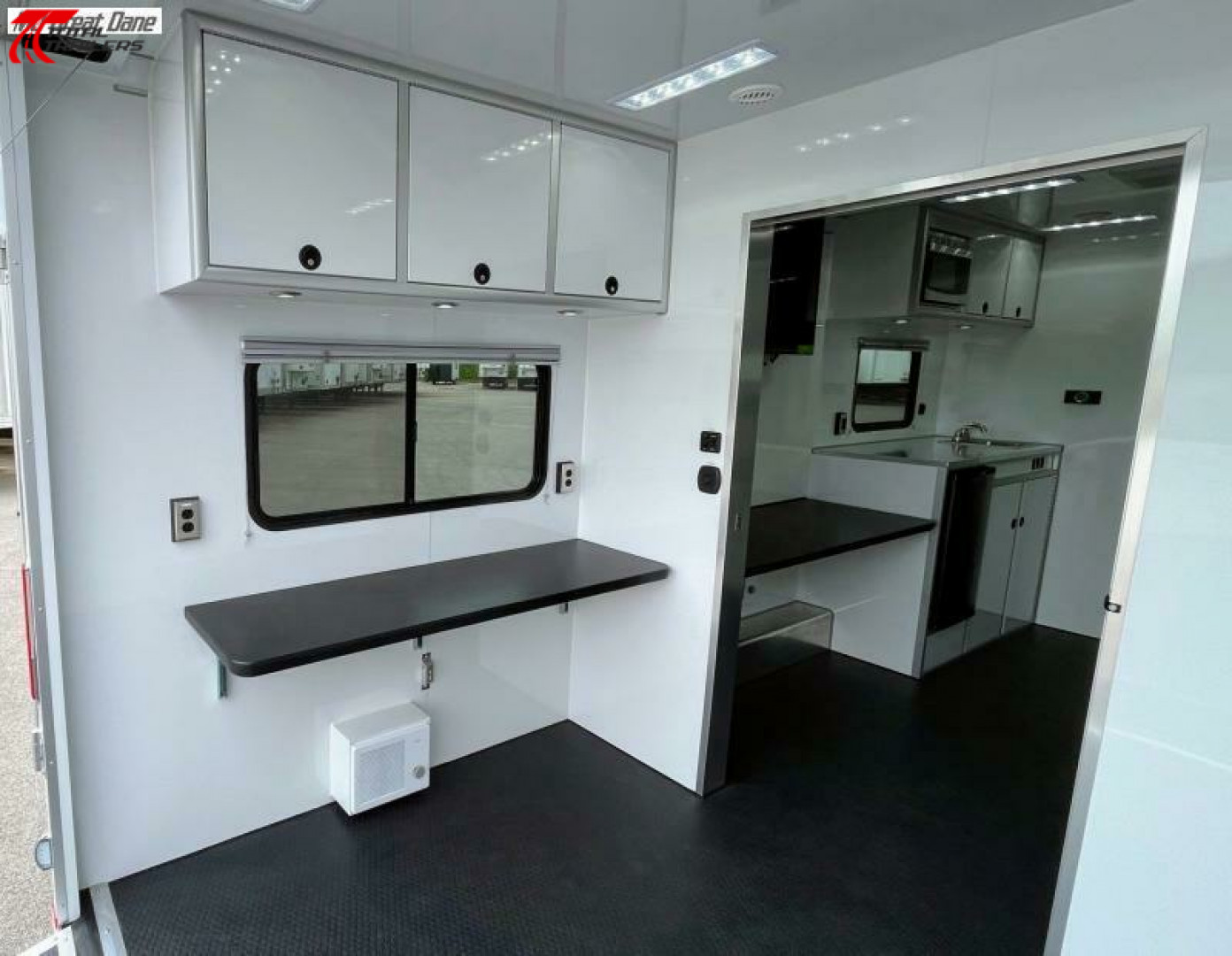 New 28' (2) Room Aluminum Office / Medical Trailer w/ Bathroom, Generator, AC, Heat