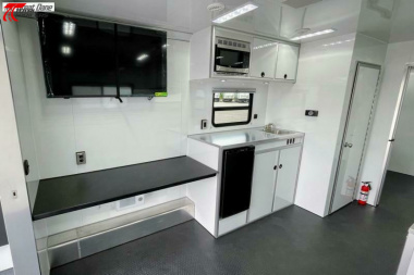 New 28' (2) Room Aluminum Office / Medical Trailer w/ Bathroom, Generator, AC, Heat