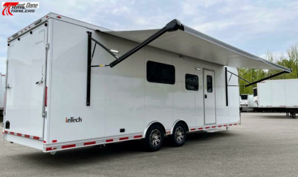 New 28' (2) Room Aluminum Office / Medical Trailer w/ Bathroom, Generator, AC, Heat
