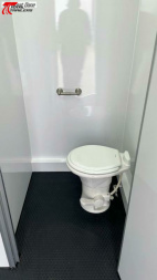 New 28' (2) Room Aluminum Office / Medical Trailer w/ Bathroom, Generator, AC, Heat
