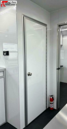 New 28' (2) Room Aluminum Office / Medical Trailer w/ Bathroom, Generator, AC, Heat