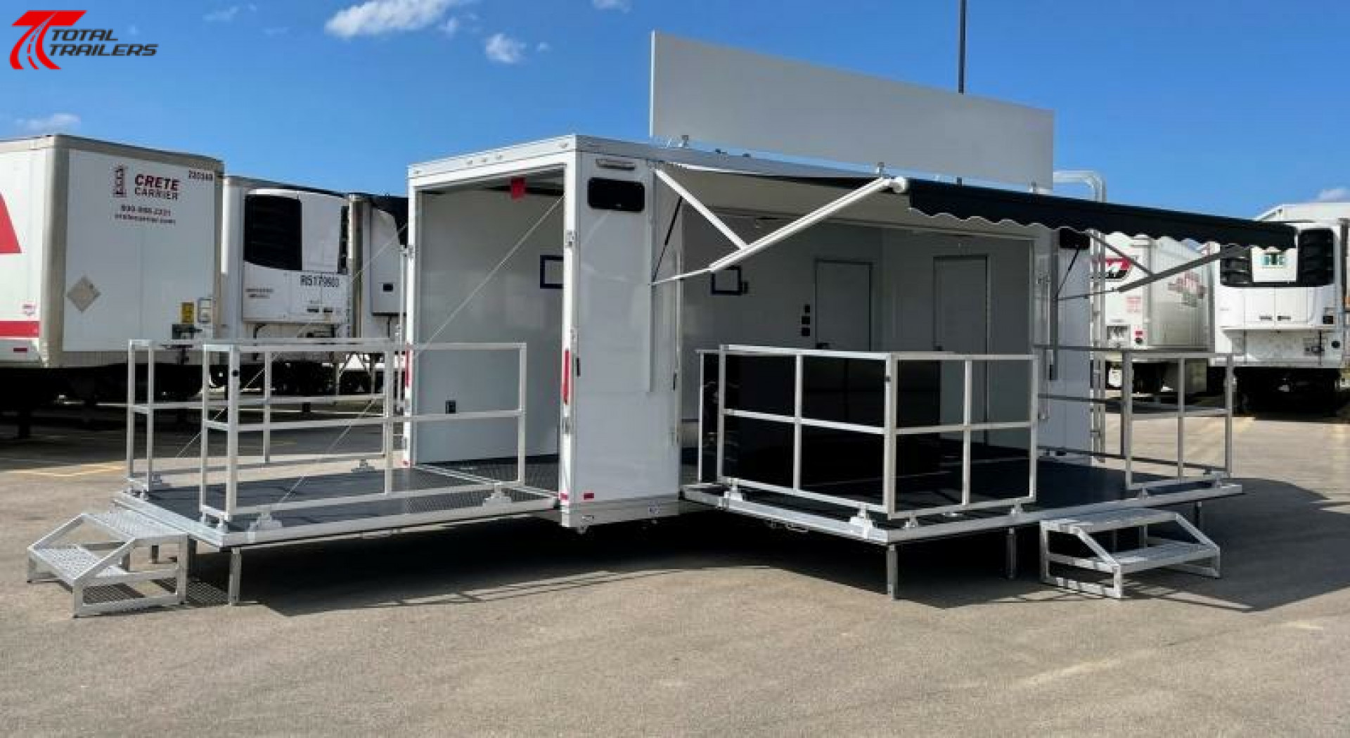 New 24' V-Nose Mobile Marketing Experiential Stage Trailer