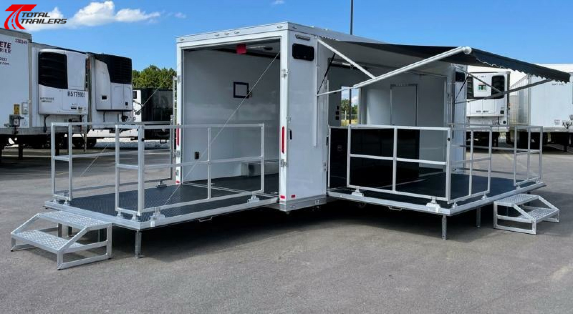 New 24' V-Nose Mobile Marketing Experiential Stage Trailer