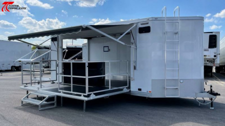 New 24' V-Nose Mobile Marketing Experiential Stage Trailer