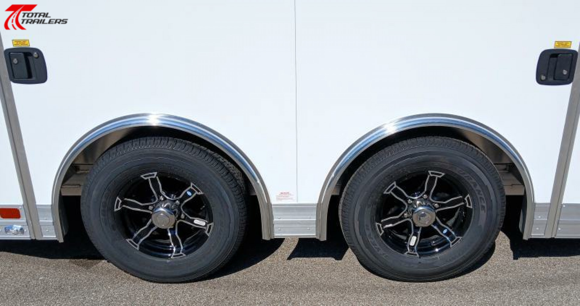 New ATC 8.5 x 24 Aluminum Car / Racing Trailer, Escape Door, Extended Tongue, Cabinets