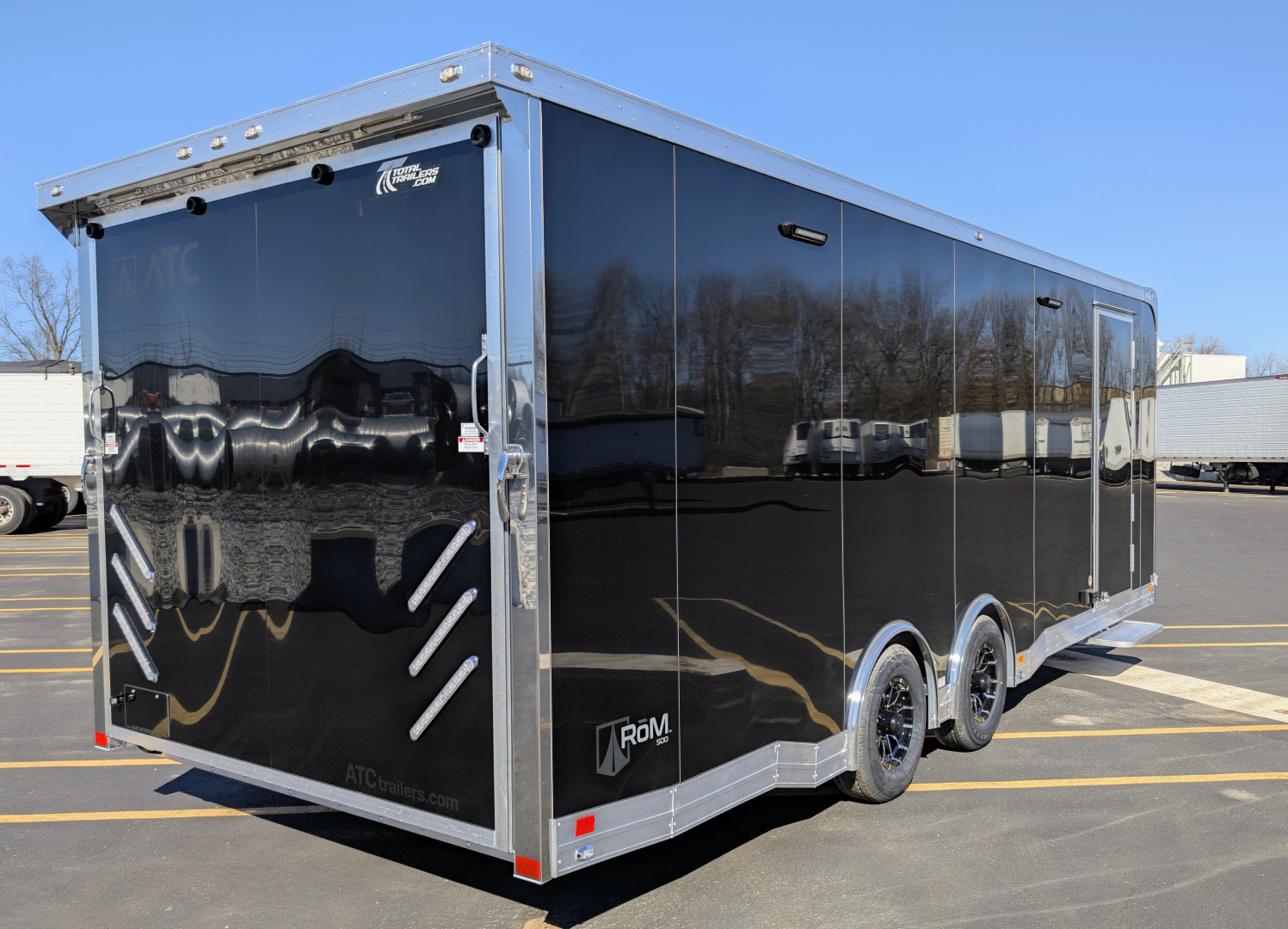 New ATC 8.5x24' RoM 500 (10 YEAR WARRANTY) Premium Edition Aluminum Car / Racing Trailer