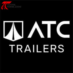 New ATC 8.5 x 24 Aluminum Car / Racing Trailer, Escape Door, Extended Tongue, Cabinets